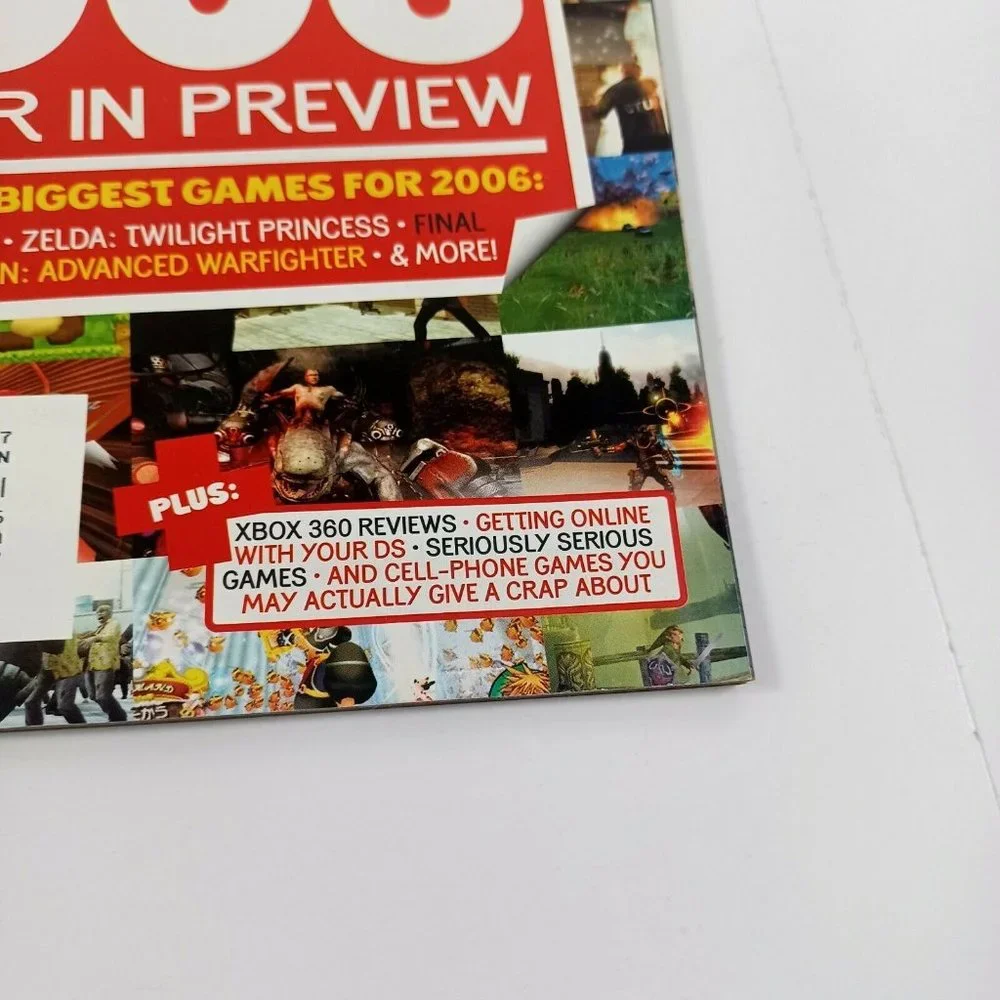 Electronic Gaming Monthly Magazine Year In Preview Issue 199 Jan 06 *MINOR WEAR*